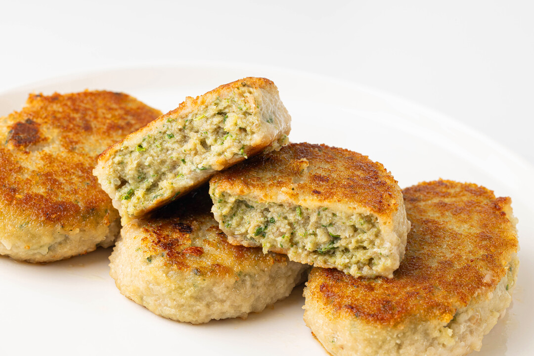 

Котлеты рыбные ВкусВилл из тунца со шпинатом замороженные 300 г