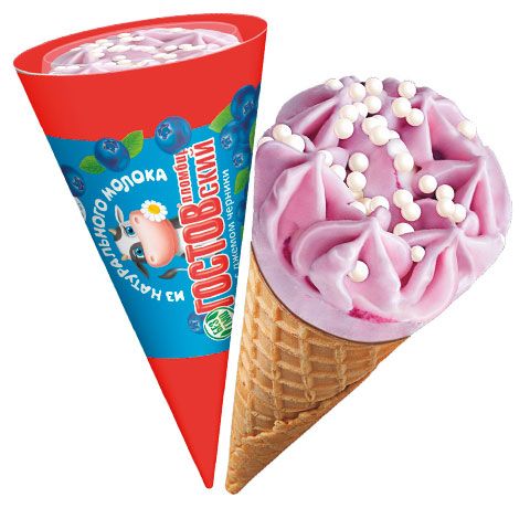 

Мороженое Гостовский рожок Ваниль-черника 70 г