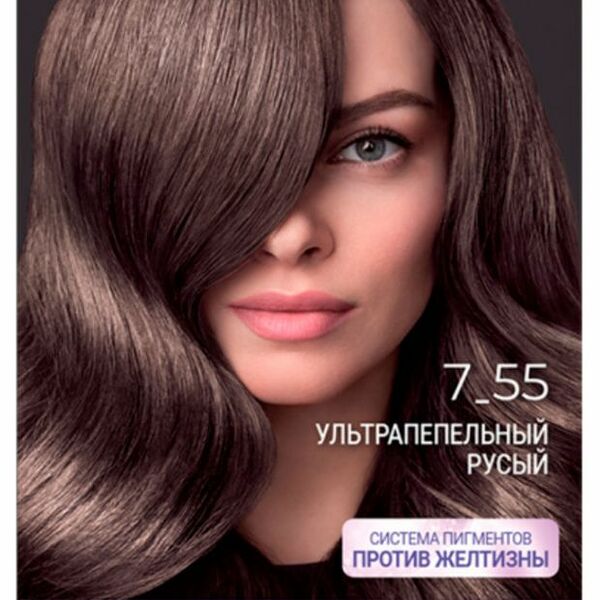 Крем-краска для волос Сьёсс тон 7-55 Ультрапепельный русый 115 мл