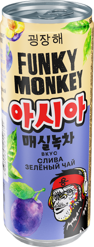 

Напиток Funky Monkey Craazy Asia Слива и зеленый чай 0.33 л