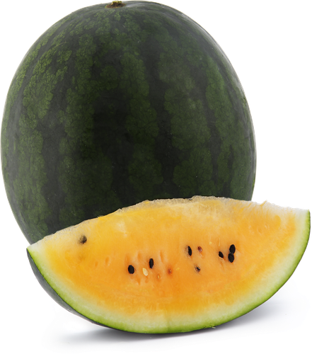 

Арбуз ЧТМ fantasy brands с оранжевой мякотью УН вес до 4.5 кг