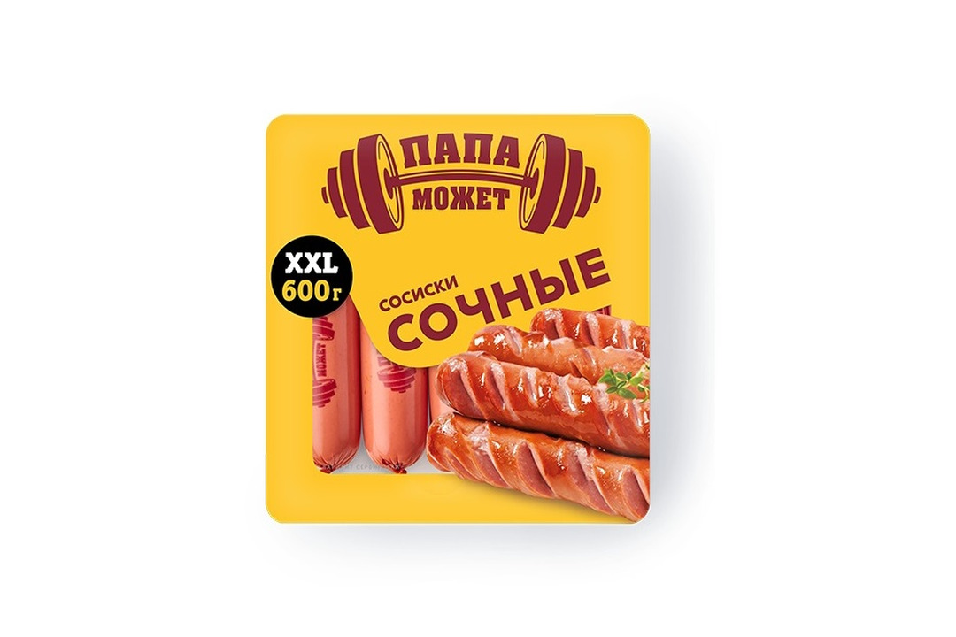 

Сосиски Папа может Сочные 600 г