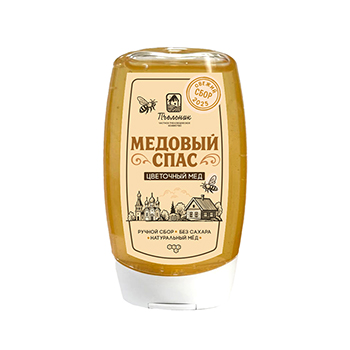 

Мёд Пчельник Медовый Спас цветочный в дозаторе Россия 350 г