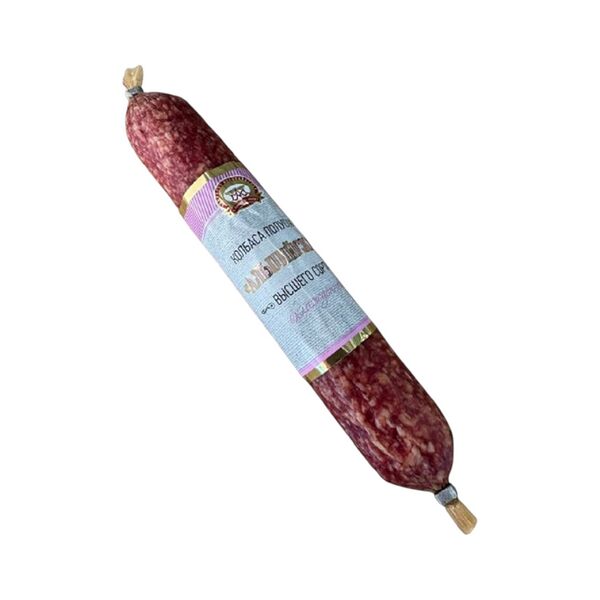 Колбаса полусухая Альпийская изд колб мясн с/в в/с вес Ошмянский МК