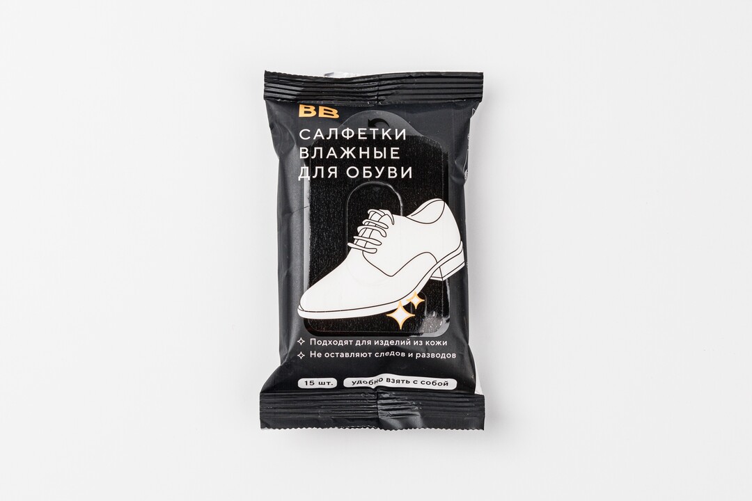 

Салфетки ВкусВилл влажные для обуви 15 шт