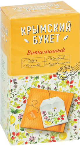 

Напиток чайный Крымский Букет Витаминный 25 пакетов x 1.5 г