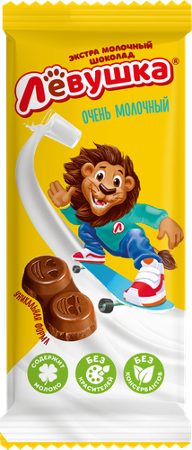 

Шоколад Славянка Лёвушка молочный 85 г