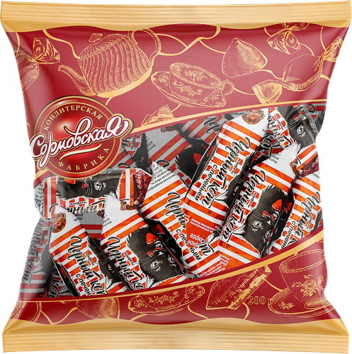 Конфеты Сормовская кондитерская фабрика Чёрный кот 200 г