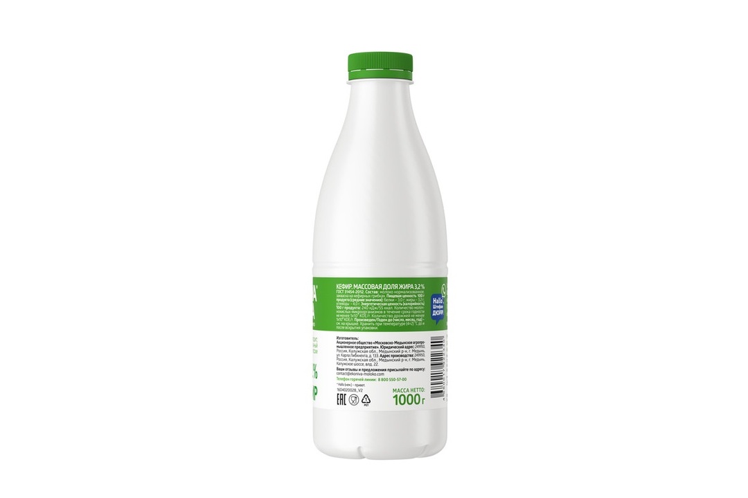 

Кефир ЭкоНива 3.2% 1 кг