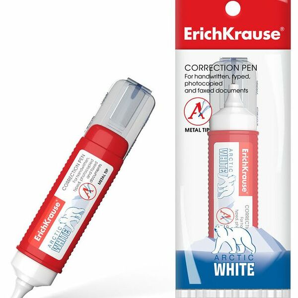 Ручка корректирующая ErichKrause Arctic white