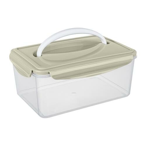 Контейнер для пищевых продуктов Бытпласт прямоугольный с ручкой 2.5 л