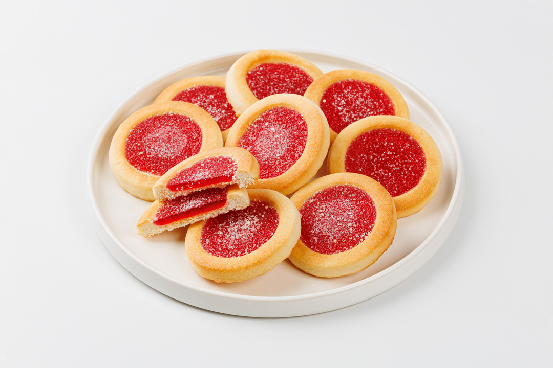 

Печенье ВкусВилл сдобное с клубничным мармеладом 100 г