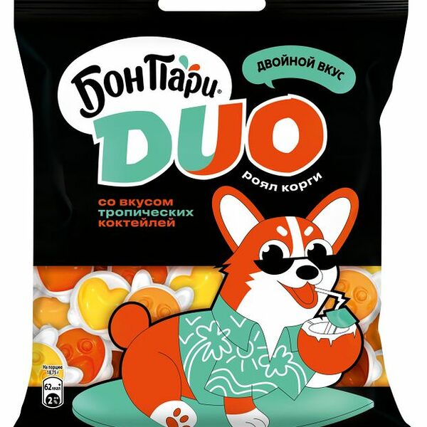 Мармелад Бон Пари DUO Корги тропический коктейль 100 г