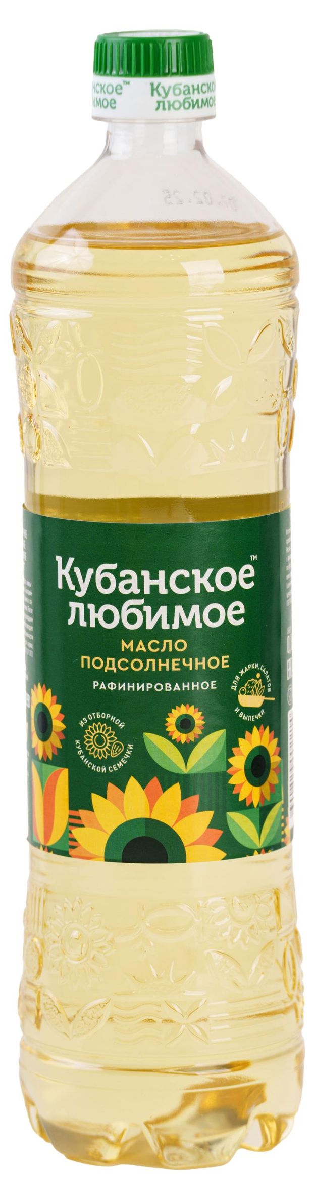 

Масло подсолнечное Кубанское любимое рафинированное дезодорированное 800 мл