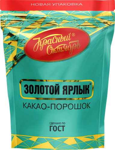 

Какао-порошок Золотой Ярлык Красный Октябрь 90 г