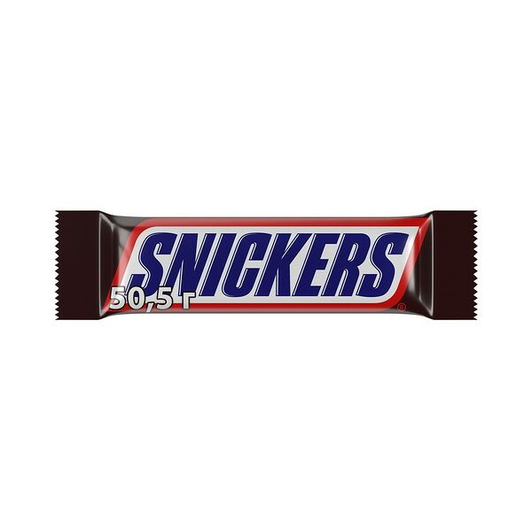 Батончик шоколадный Snickers с жар арах,карам и нугой 50,5г