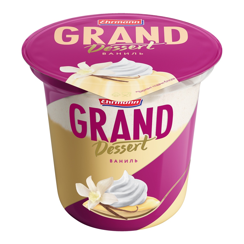 

Пудинг молочный Grand Dessert Ehrmann Ваниль 4.7% 200 г