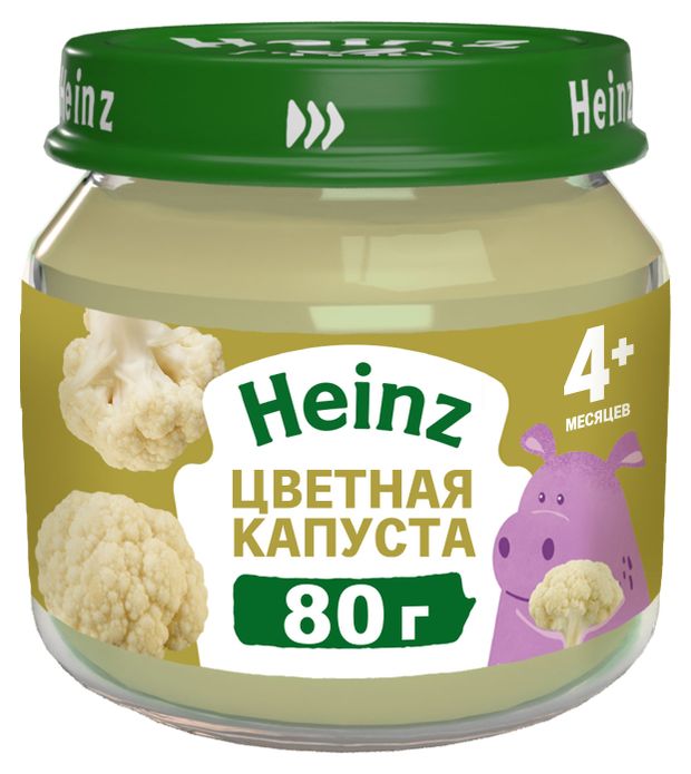 

Пюре Heinz из цветной капусты с 4 месяцев 80 г