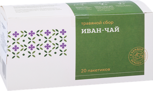 

Чай травяной Травы и пчелы Травяной сбор Иван-чай микс 20 шт. 30 г