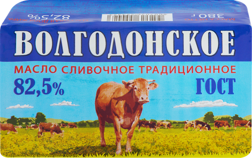 

Масло сливочное БЕЛЫЙ МЕДВЕДЬ Волгодонское Традиционное 82,5%, без змж, 380г