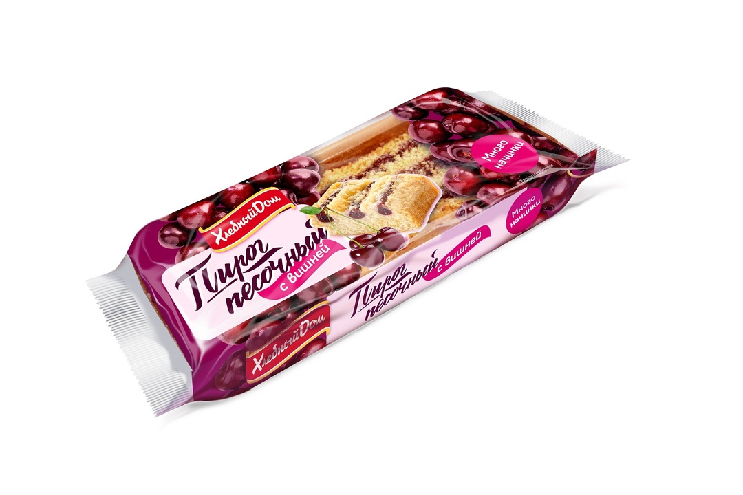 

Пирог Хлебный дом Песочный с вишневой начинкой 300 г