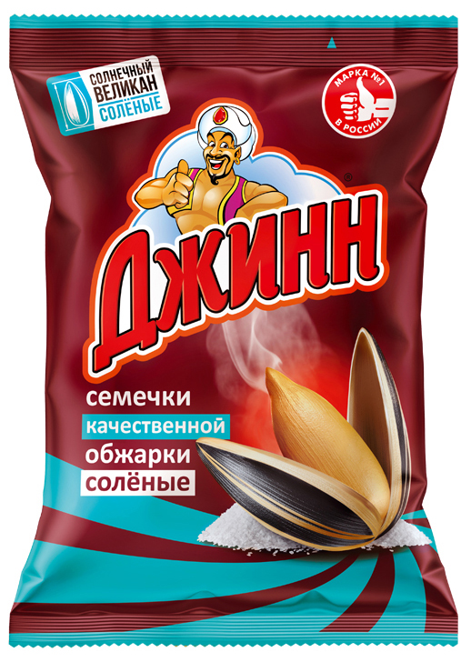 

Семечки подсолнечника Джинн Солнечный Великан жареные солёные 100 г