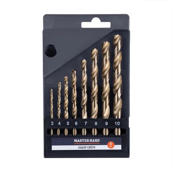 Набор свёрл, Master Hand, 8 шт., в ассортименте