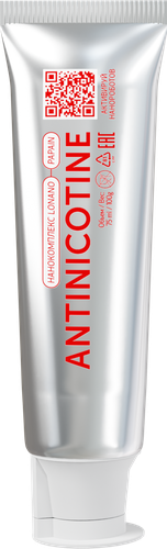 

Зубная паста Wowee Antinicotine отбеливающая от налета и зубного камня без фтора 80 г