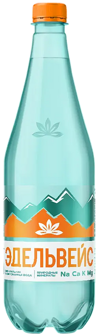 

Вода Эдельвейс минеральная природная лечебно-столовая газированная 1 л