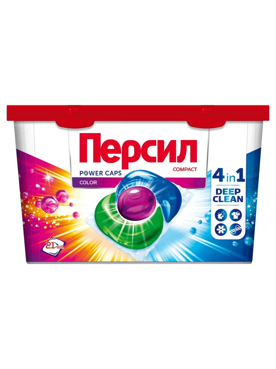 

Капсулы для стирки Персил Power Caps 4 в 1 Color 21 шт