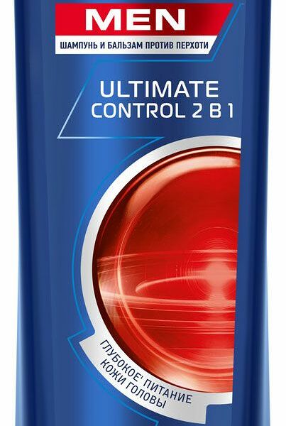 Шампунь для волос Clear Men Ultimate Control 2в1, 400мл