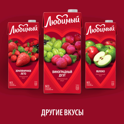 

Напиток сокосодержащий Любимый Виноградный дуэт 950 мл