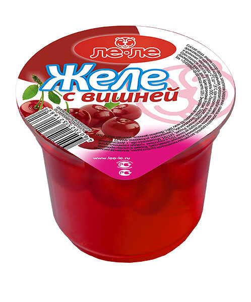 Желе с фруктами Ле-Ле Вишня 125 г