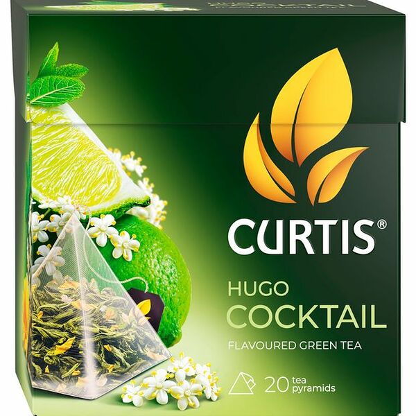 Чай зеленый Curtis Hugo Cocktail 20 пирамидок 36 г