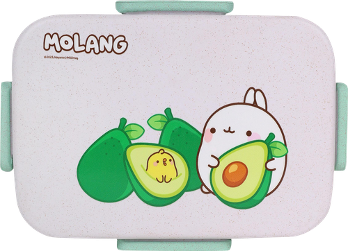 

Ланч-бокс Molang с двумя разделениями и 4 клапанами 20х13х9.5 см, в ассротименте