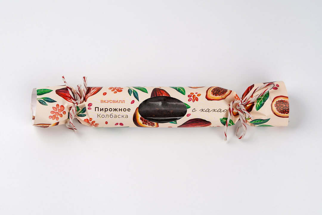 

Пирожное ВкусВилл Колбаска с какао 180 г