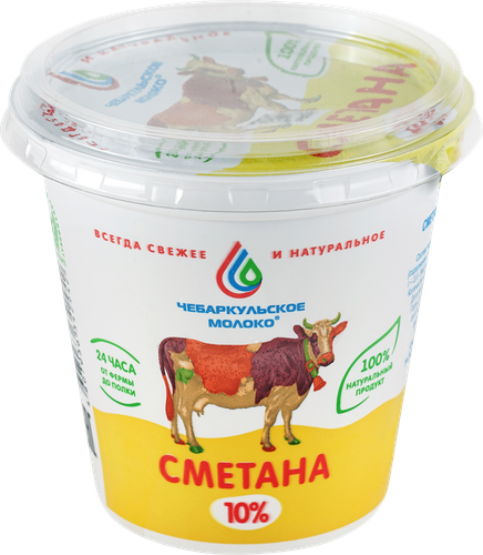 

Сметана Чебаркульское Молоко 10% 300 г