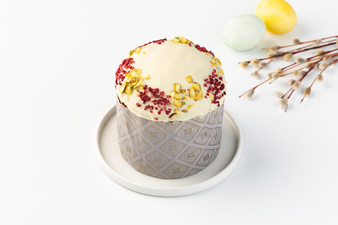 

Кулич Панеттоне классический с клюквой на закваске 350 г