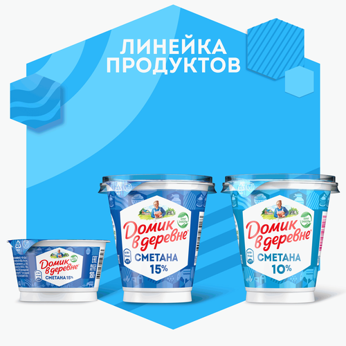 

Сметана Домик в деревне 10% 300 г