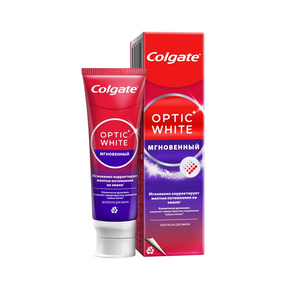 

Отбеливающая зубная паста Colgate Optic White Мгновенный 75 мл