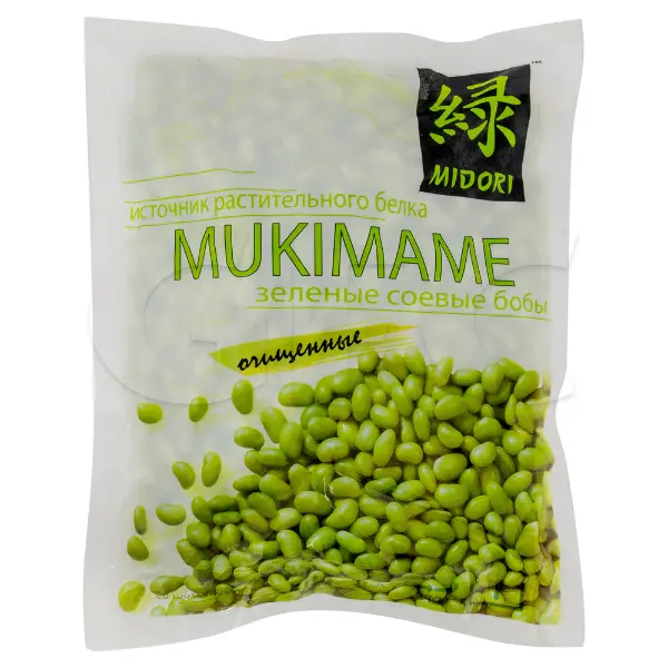 

Бобы Midori замороженные Мукимаме соевые зеленые очищенные 500 г