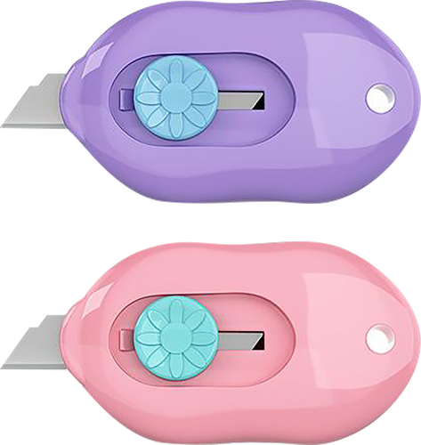 

Нож ErichKrause Cloud Mini Pastel канцелярский цвет в ассортименте 1 шт