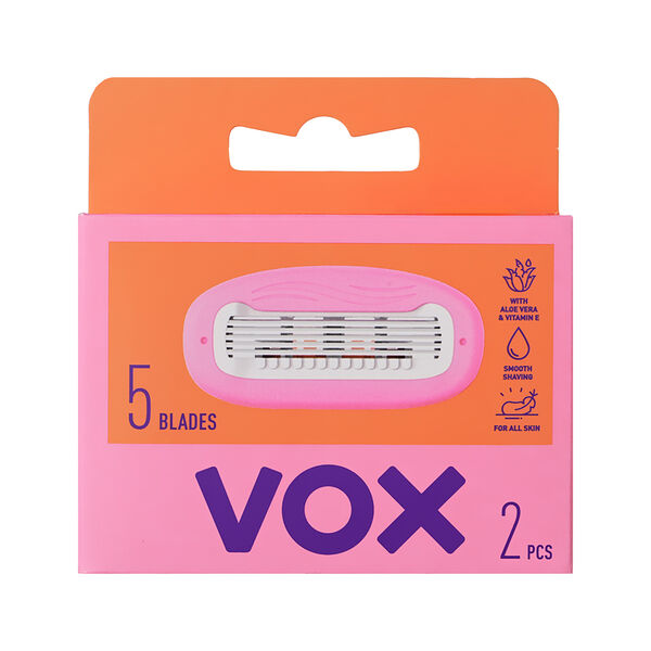 Кассеты для станка VOX Алоэ Вера 5 лезвий 2 шт