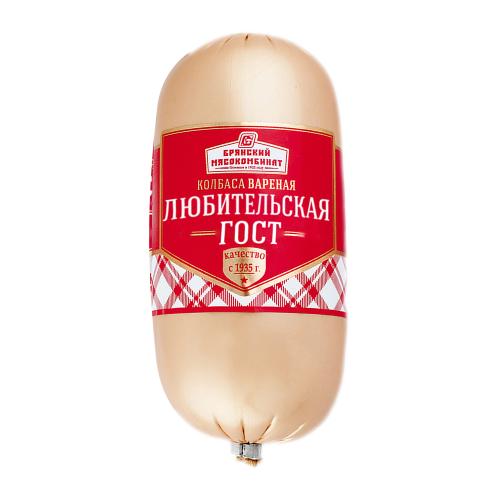 

Колбаса варёная Брянский мясокомбинат Любительская ГОСТ категория А 400 г