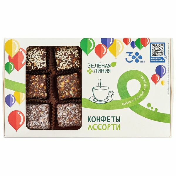 Конфеты ассорти Зелёная Линия 200 г