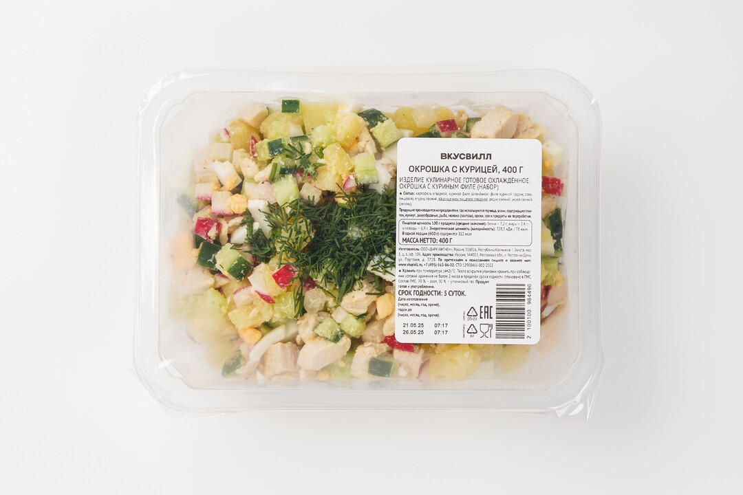 

Окрошка ВкусВилл с курицей 400 г