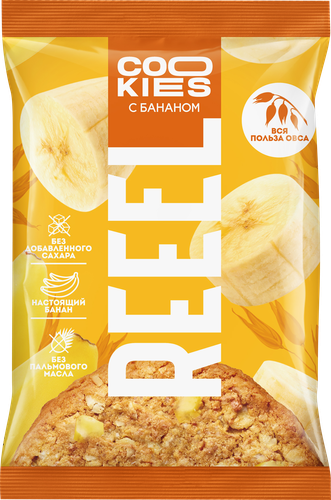 

Печенье овсяное REEEL Банан 40 г