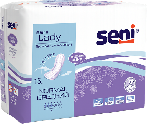 

Прокладки урологические Seni Lady normal 15 шт
