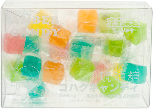 

Конфета желейная Ennjoi Amber фруктовое ассорти 80 г