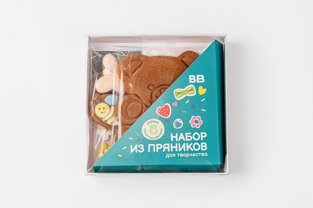 

Набор из пряников ВкусВилл мишка для творчества 200 г